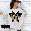Vintage Oversized Mascot Crewneck | Custom School Spirit Sweatshirt