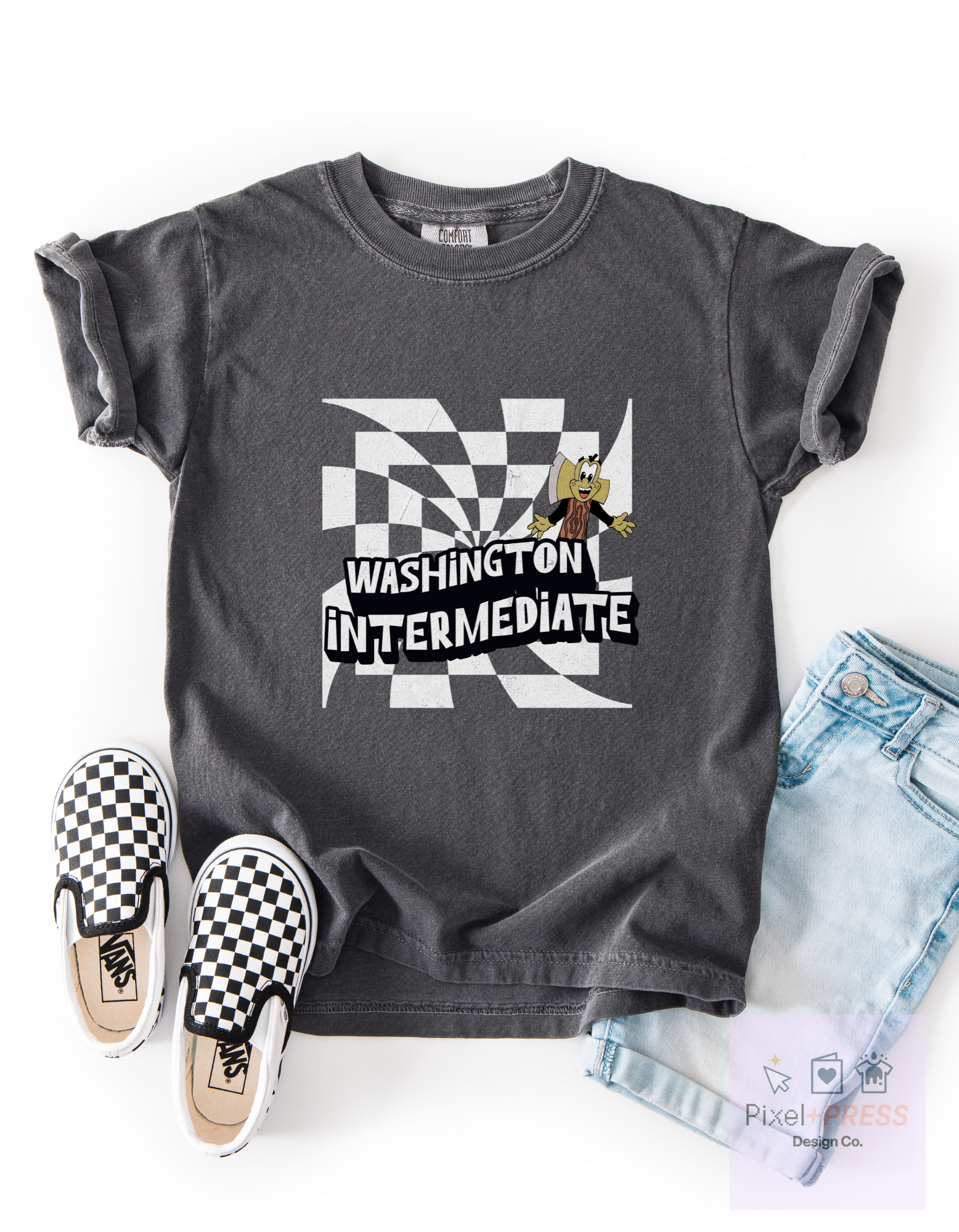 Washington School Spirit Tee – Primary, Intermediate, or Upper – Comfort Colors – Youth & Adult Sizes