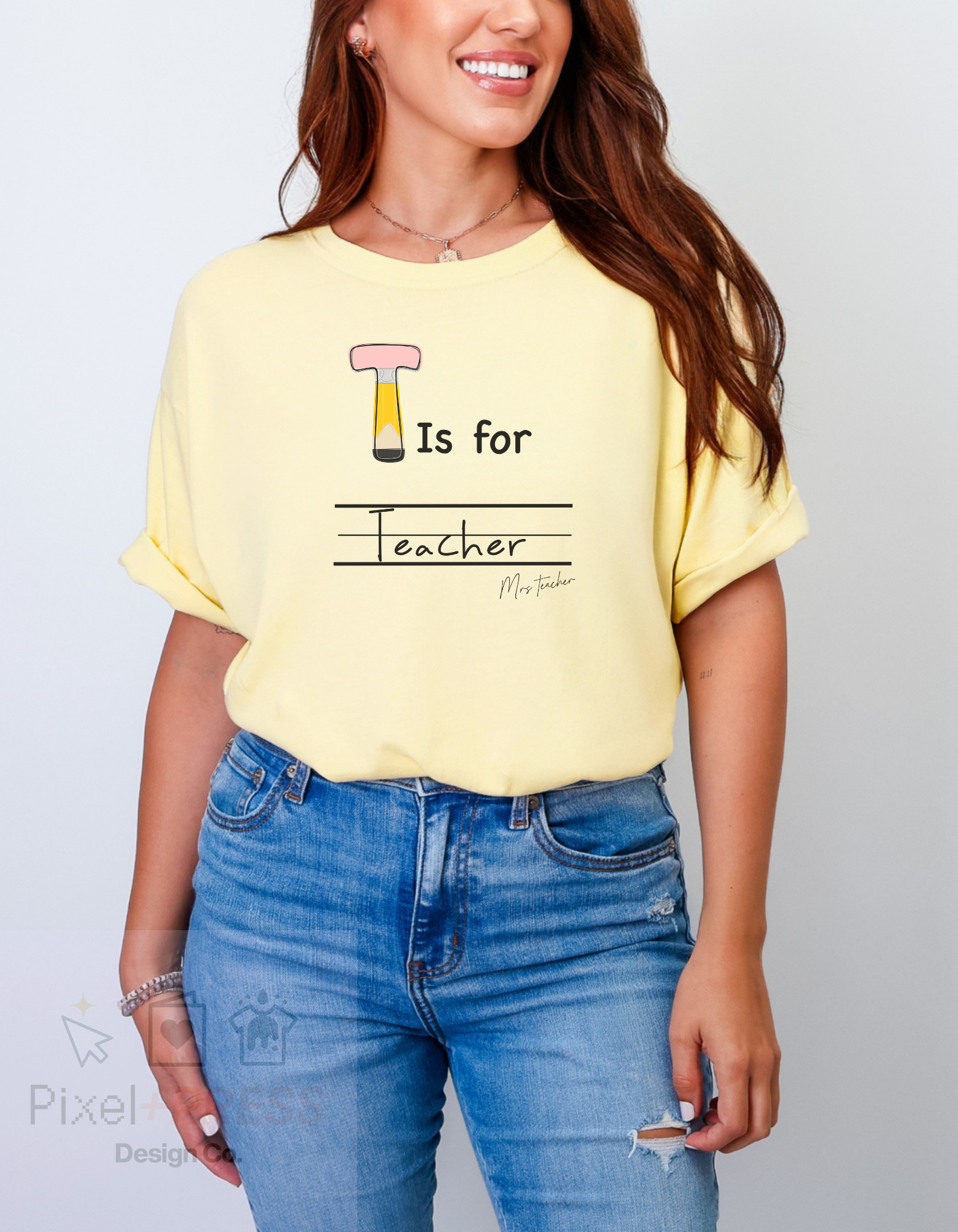 Custom “__ is for __” Back-to-School Tee – Comfort Colors Youth & Adult Sizes