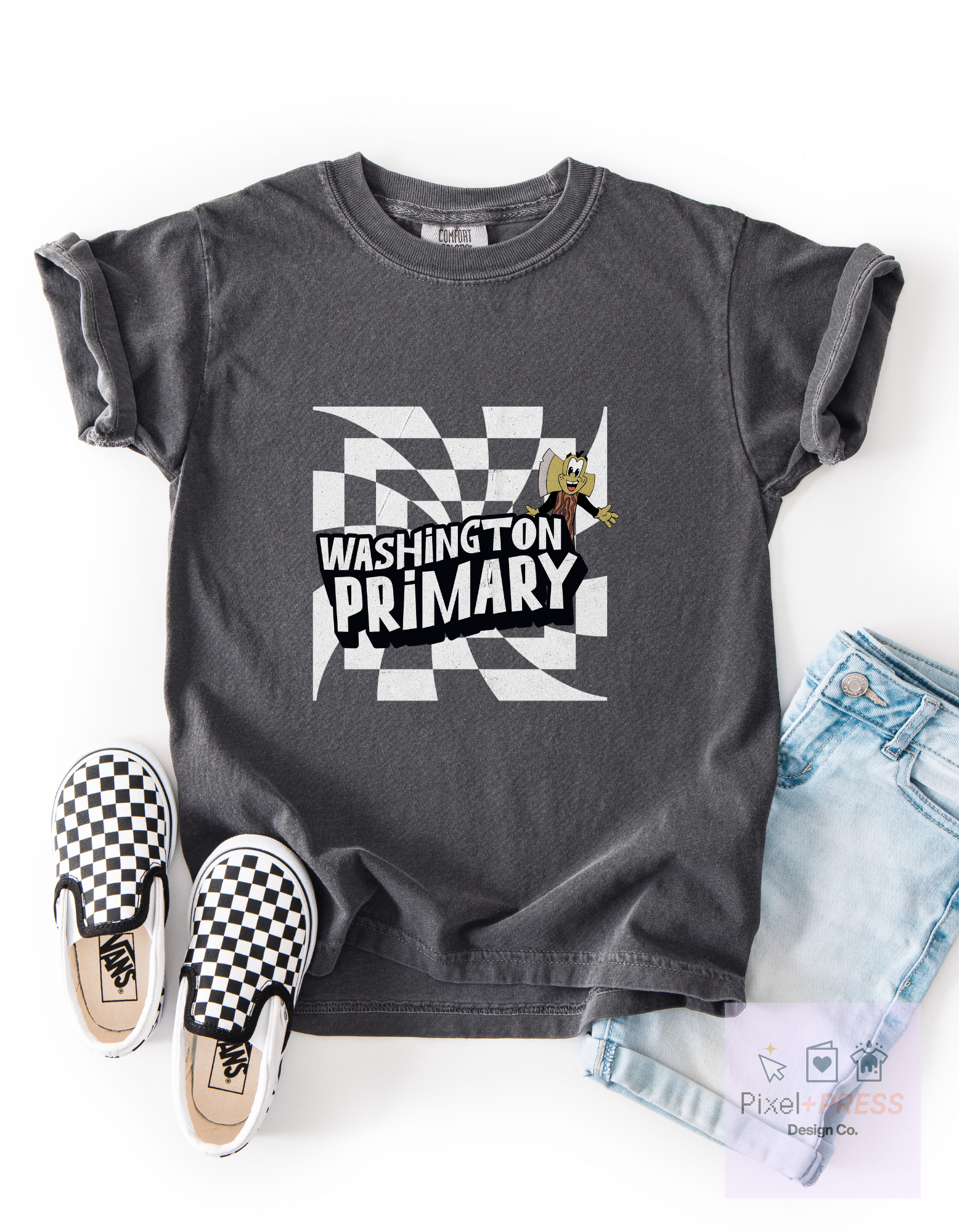 Washington School Spirit Tee – Primary, Intermediate, or Upper – Comfort Colors – Youth & Adult Sizes