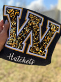 Sequin Hatchet Mascot Crew