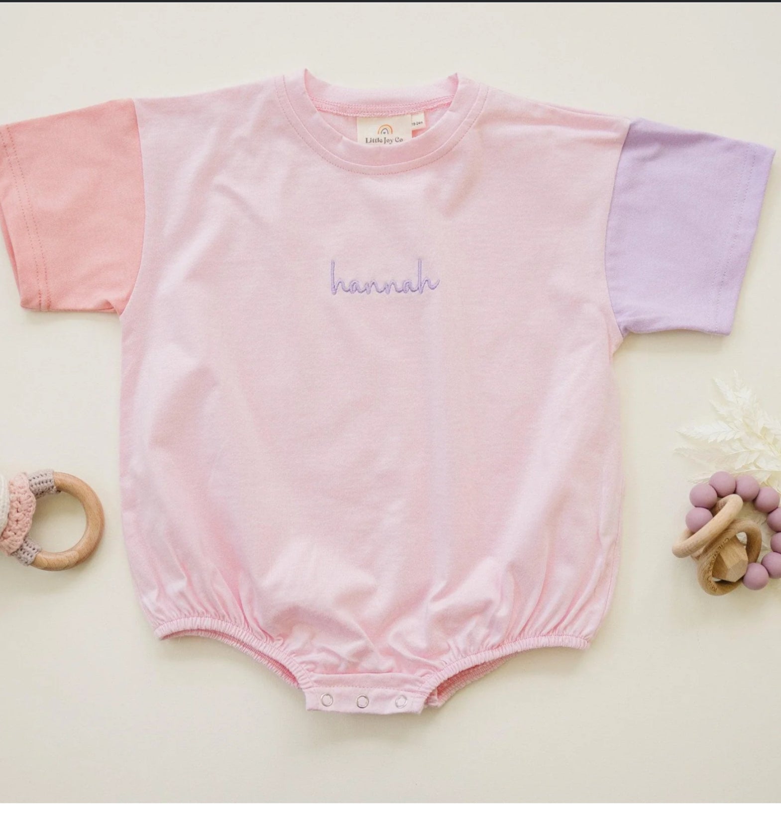 Personalized Name Romper – Embroidered (Limited Preorder)
