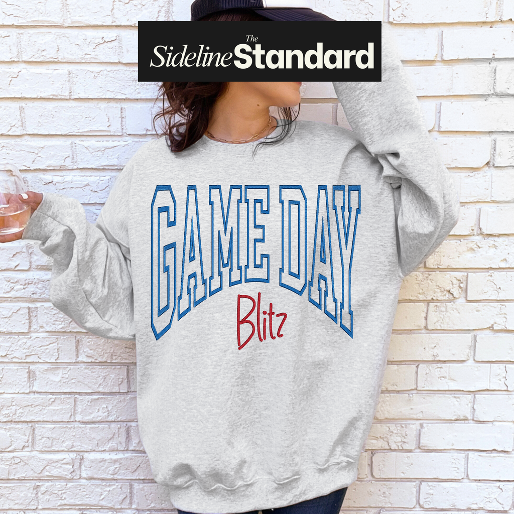 Washington FC Game Day Puff Embroidered Crewneck | Ash Grey
