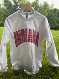 Indiana Plaid Appliqué Mockneck