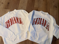 Indiana script appliqué mock neck