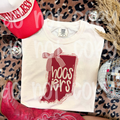 Hoosiers Bow Comfort Colors Tee | Indiana Game Day Shirt