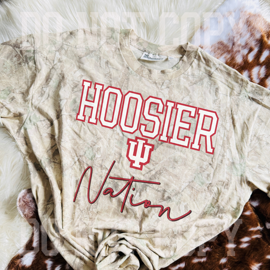 Hoosier Nation Camo Tee