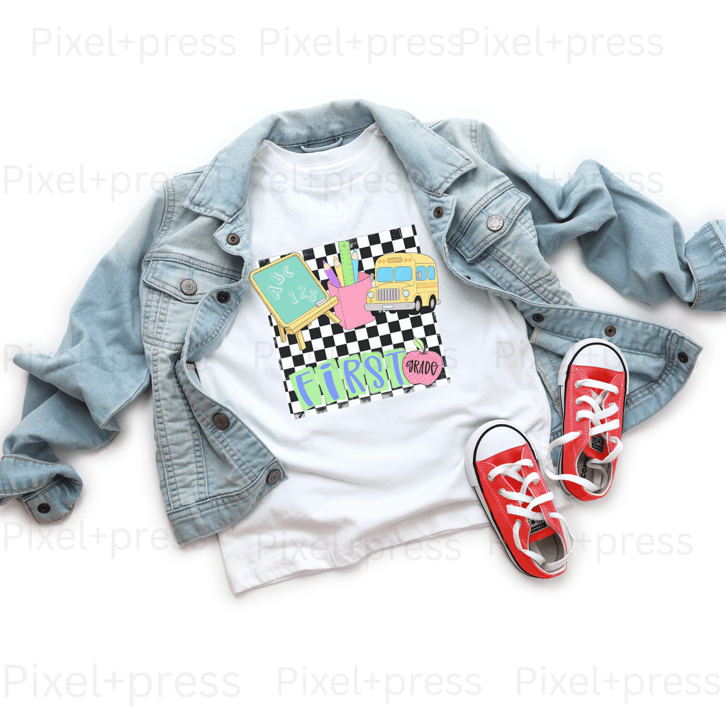Retro Back-to-School Grade Tee – Youth Sizes
