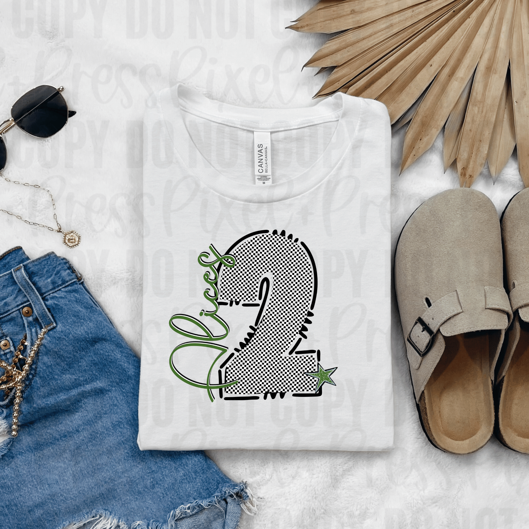 Custom Mascot + Jersey Number Tee – Youth & Adult Sizes